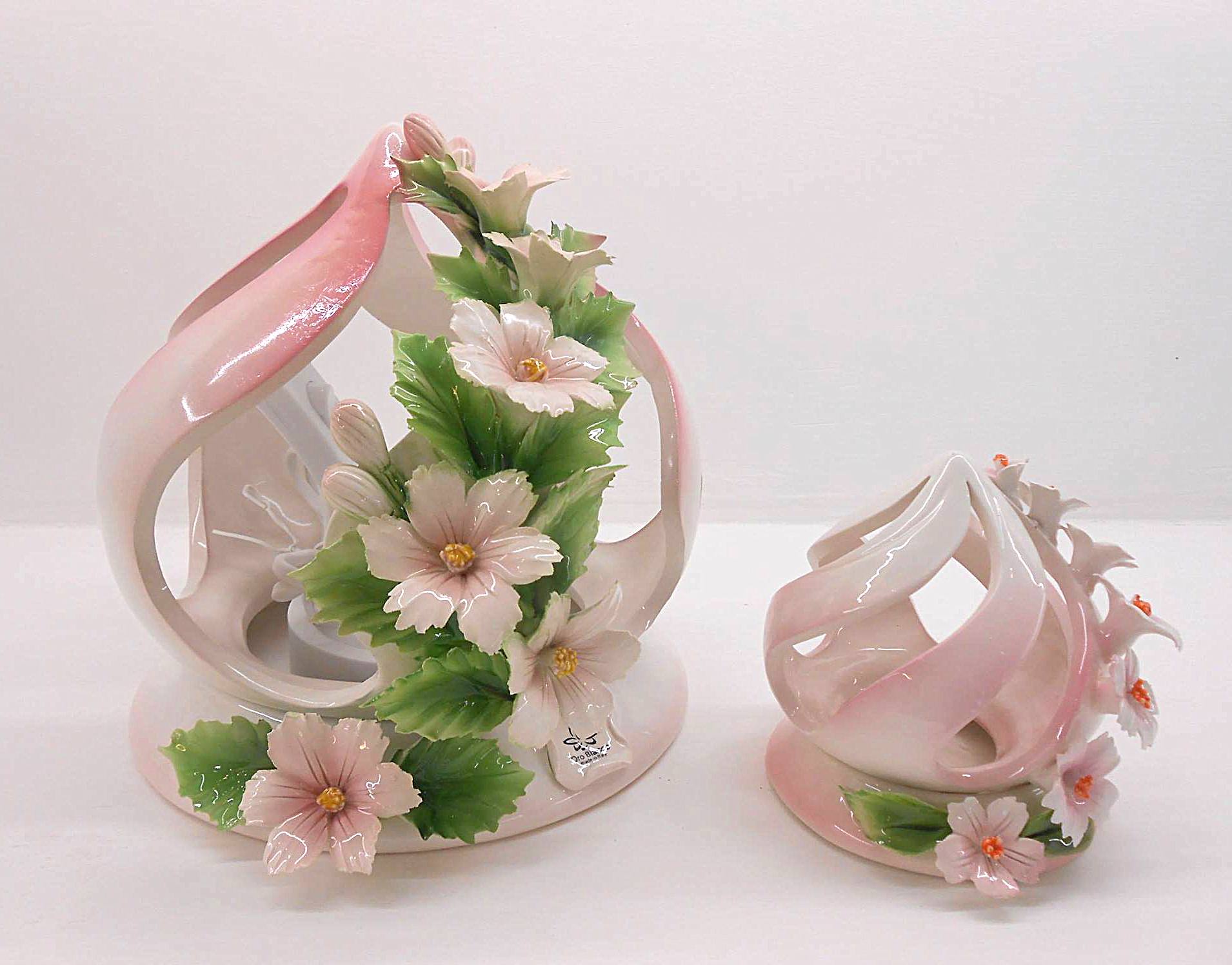 Neoflavie Set 8 Lanterne In Legno Per Matrimonio Con Candele LED E Ghirlande Di Eucalipto